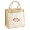 Cotton Pocket Jute Midi Tote Thumbnail