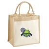 Cotton Pocket Jute Midi Tote Thumbnail