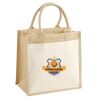 Cotton Pocket Jute Midi Tote Thumbnail