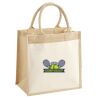 Cotton Pocket Jute Midi Tote Thumbnail