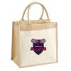 Cotton Pocket Jute Midi Tote Thumbnail