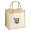 Cotton Pocket Jute Midi Tote Thumbnail