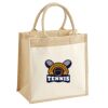 Cotton Pocket Jute Midi Tote Thumbnail