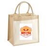 Cotton Pocket Jute Midi Tote Thumbnail