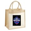 Cotton Pocket Jute Midi Tote Thumbnail