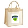Cotton Pocket Jute Midi Tote Thumbnail