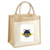 Cotton Pocket Jute Midi Tote Thumbnail