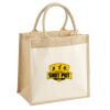 Cotton Pocket Jute Midi Tote Thumbnail