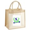 Cotton Pocket Jute Midi Tote Thumbnail