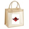 Cotton Pocket Jute Midi Tote Thumbnail