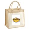 Cotton Pocket Jute Midi Tote Thumbnail
