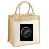 Cotton Pocket Jute Midi Tote Thumbnail