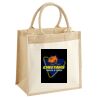Cotton Pocket Jute Midi Tote Thumbnail