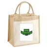 Cotton Pocket Jute Midi Tote Thumbnail