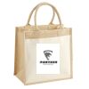 Cotton Pocket Jute Midi Tote Thumbnail