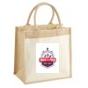 Cotton Pocket Jute Midi Tote Thumbnail