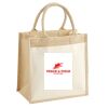 Cotton Pocket Jute Midi Tote Thumbnail