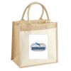 Cotton Pocket Jute Midi Tote Thumbnail