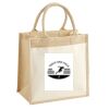 Cotton Pocket Jute Midi Tote Thumbnail