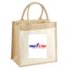 Cotton Pocket Jute Midi Tote Thumbnail