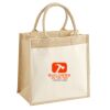 Cotton Pocket Jute Midi Tote Thumbnail