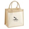Cotton Pocket Jute Midi Tote Thumbnail