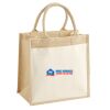 Cotton Pocket Jute Midi Tote Thumbnail