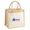 Cotton Pocket Jute Midi Tote Thumbnail