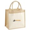 Cotton Pocket Jute Midi Tote Thumbnail