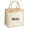Cotton Pocket Jute Midi Tote Thumbnail