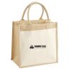 Cotton Pocket Jute Midi Tote Thumbnail