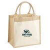 Cotton Pocket Jute Midi Tote Thumbnail