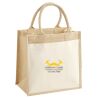 Cotton Pocket Jute Midi Tote Thumbnail