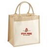 Cotton Pocket Jute Midi Tote Thumbnail