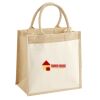 Cotton Pocket Jute Midi Tote Thumbnail
