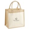 Cotton Pocket Jute Midi Tote Thumbnail