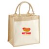 Cotton Pocket Jute Midi Tote Thumbnail