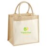 Cotton Pocket Jute Midi Tote Thumbnail