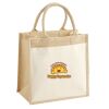 Cotton Pocket Jute Midi Tote Thumbnail