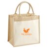 Cotton Pocket Jute Midi Tote Thumbnail