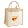 Cotton Pocket Jute Midi Tote Thumbnail