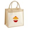 Cotton Pocket Jute Midi Tote Thumbnail