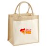 Cotton Pocket Jute Midi Tote Thumbnail