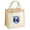 Cotton Pocket Jute Midi Tote Thumbnail