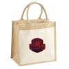 Cotton Pocket Jute Midi Tote Thumbnail