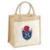Cotton Pocket Jute Midi Tote Thumbnail
