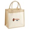 Cotton Pocket Jute Midi Tote Thumbnail