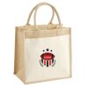 Cotton Pocket Jute Midi Tote Thumbnail