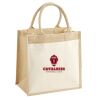 Cotton Pocket Jute Midi Tote Thumbnail