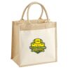 Cotton Pocket Jute Midi Tote Thumbnail